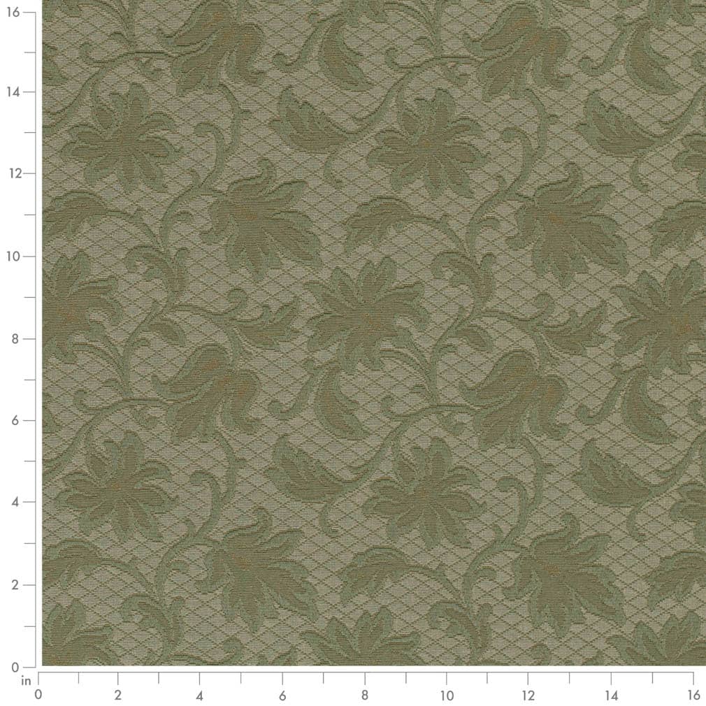 D3556 Olive Floral 2