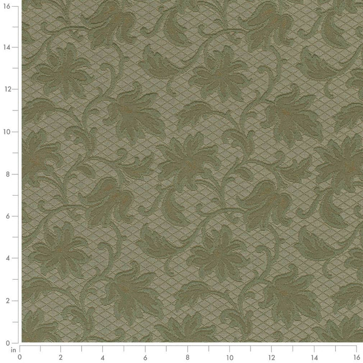D3556 Olive Floral 2