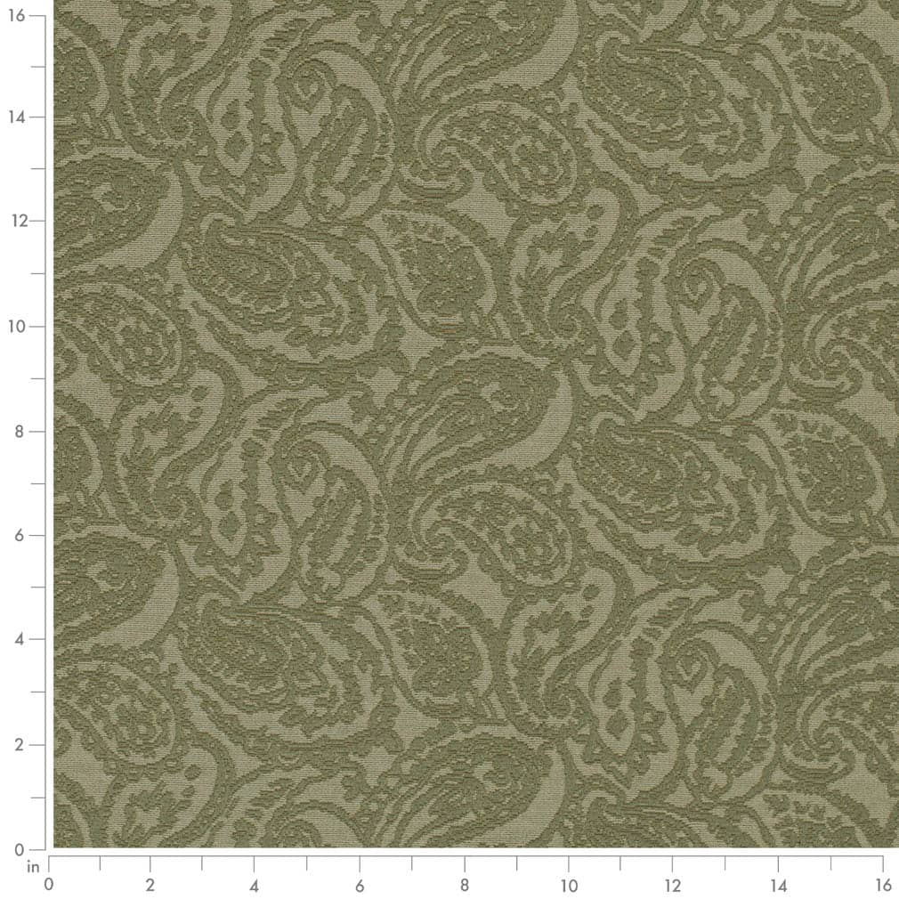 D3584 Olive Paisley 2