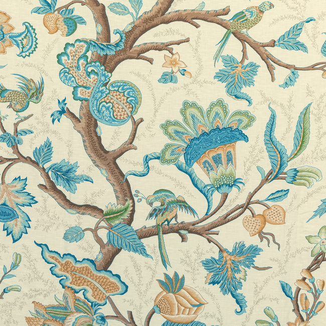 BRUNSCHWIG & FILS LOUVERNE LOUVERNE PRINT - AQUA 8020121.113.0 - Limited Stock
