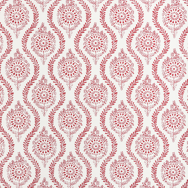 BRUNSCHWIG & FILS MANOIR WALLPAPERS MARINDOL II - RED P8022106.19.0 - Discontinued