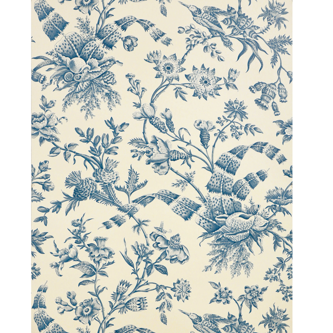 BRUNSCHWIG & FILS SHELL TOILE - MARINE BR-69520.271.0 - Discontinued
