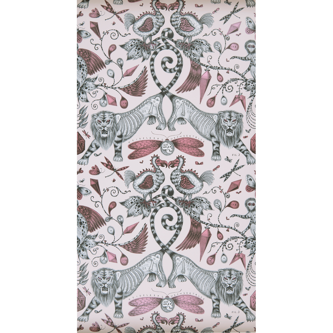 CLARKE & CLARKE ANIMALIA EXTINCT - PINK W0100/05.CAC.0