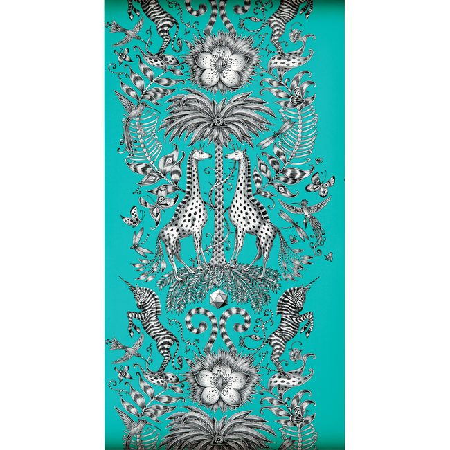 CLARKE & CLARKE ANIMALIA KRUGER - TEAL W0102/08.CAC.0