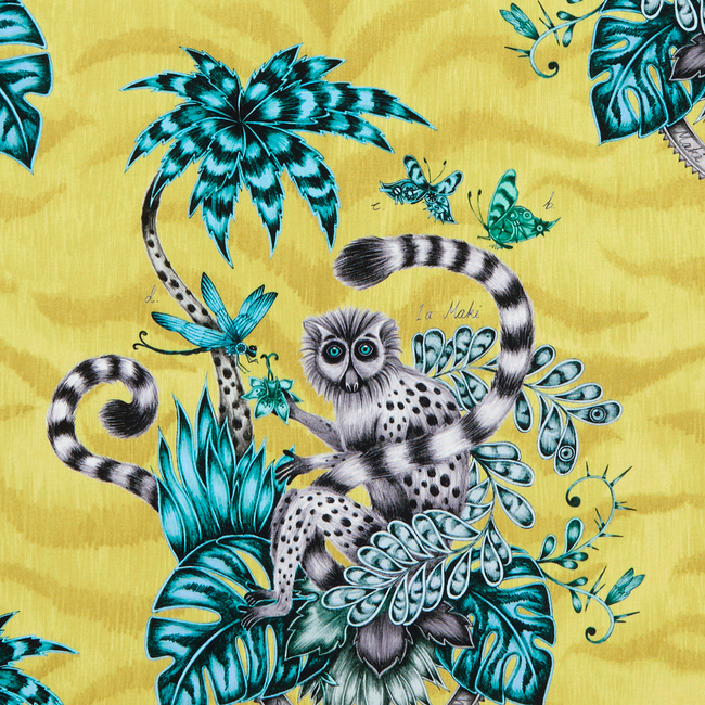 CLARKE & CLARKE ANIMALIA LEMUR - LIME F1112/02.CAC.0