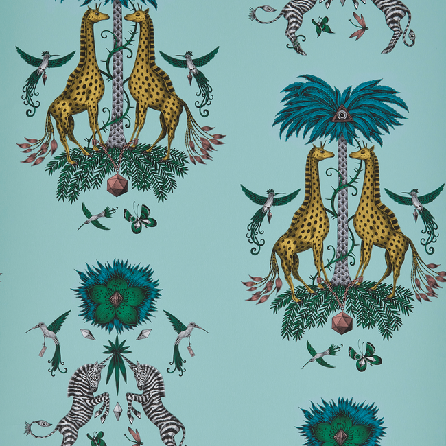 CLARKE & CLARKE EMMA J SHIPLEY FOR C&C WILDERIE CREATURA - TURQUOISE W0114/04.CAC.0