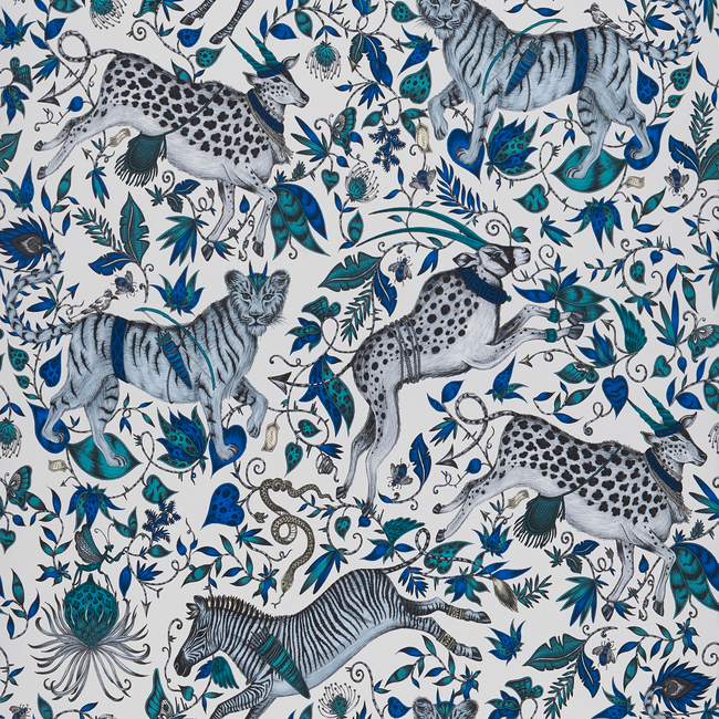 CLARKE & CLARKE EMMA J SHIPLEY FOR C&C WILDERIE PROTEA - BLUE W0119/01.CAC.0