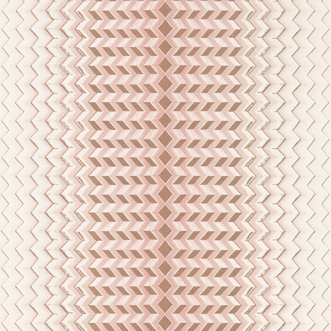 CLARKE & CLARKE FUSION LUXURY WALLCOVERING FRAGMENT - BLUSH/GOLD WP W0150/01.CAC.0