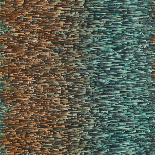 CLARKE & CLARKE FUSION LUXURY WALLCOVERING OMBRE - TEAL/SPICE WP W0153/03.CAC.0