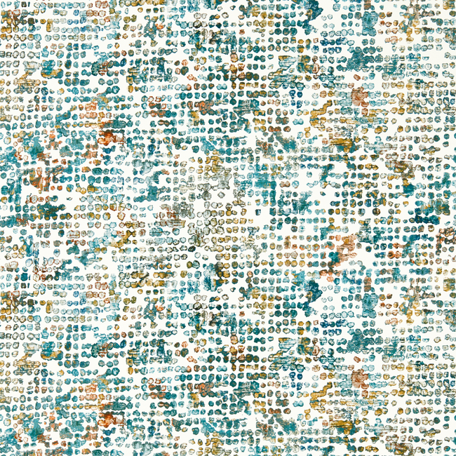 CLARKE & CLARKE FUSION LUXURY WALLCOVERING SCINTILLA - TEAL/SPICE WP W0154/04.CAC.0