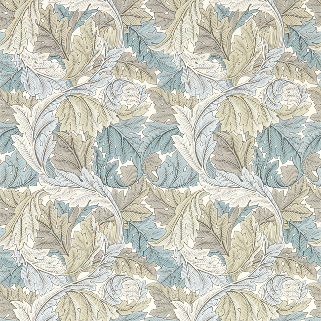 CLARKE & CLARKE WILLIAM MORRIS WALLCOVERING ACANTHUS - DOVE WP W0175/03.CAC.0
