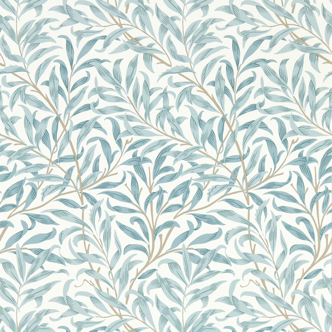 CLARKE & CLARKE WILLIAM MORRIS WALLCOVERING WILLOW BOUGHS - MINERAL WP W0172/04.CAC.0