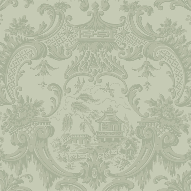 COLE & SON ANTHOLOGY CHIPPENDALE CHINA - OLIVE 100/3013.CS.0