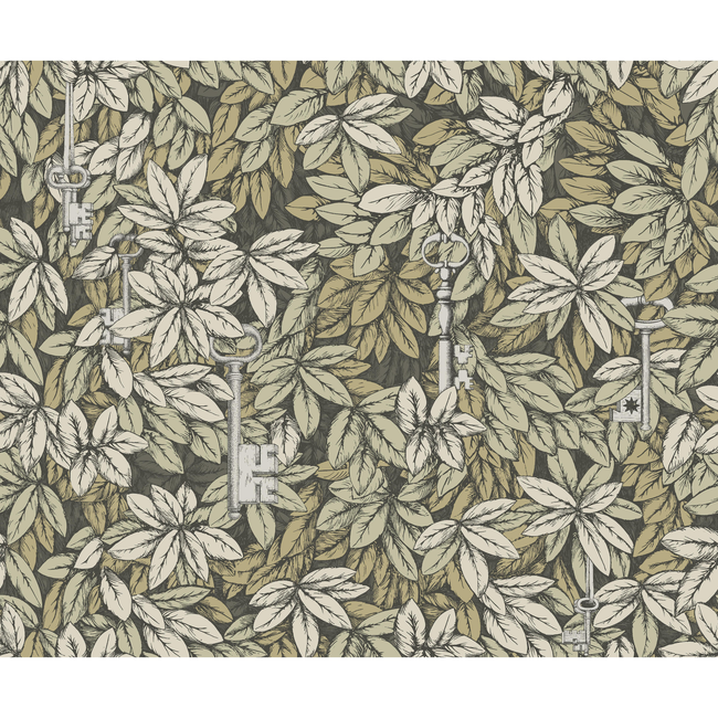 COLE & SON FORNASETTI CHIAVI SEGRETE - GILVER & GOLD 114/9017.CS.0