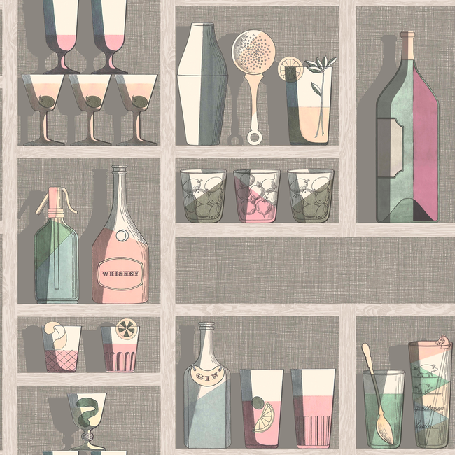 COLE & SON FORNASETTI SENZA TEMPO COCKTAILS - PASTEL 114/23044.CS.0