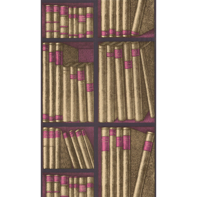 COLE & SON FORNASETTI SENZA TEMPO EX LIBRIS - GOLD/MAGENTA 114/15031.CS.0