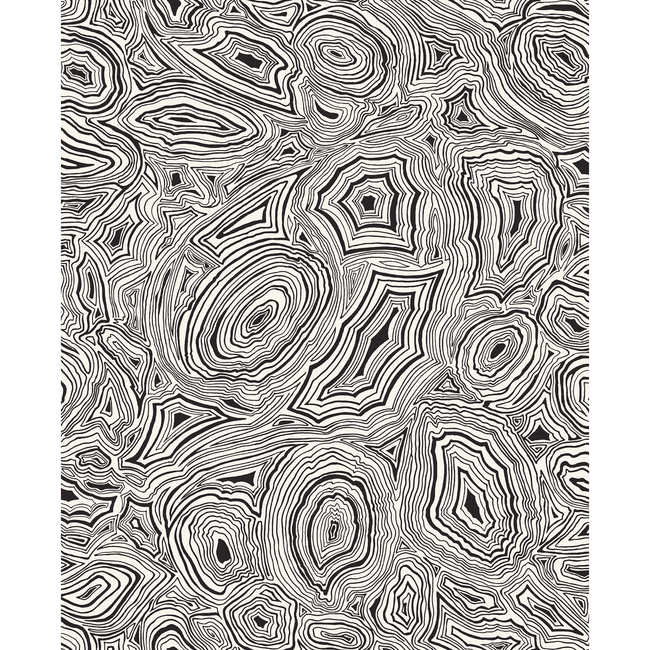 COLE & SON FORNASETTI SENZA TEMPO MALACHITE - WHITE/BLACK 114/17036.CS.0