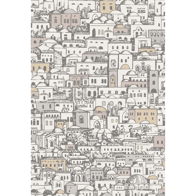 COLE & SON FORNASETTI SENZA TEMPO MEDITERRANEA - WHITE/GILVER 114/19038.CS.0