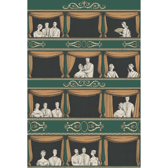 COLE & SON FORNASETTI TEATRO - RACING CAR GREEN 114/4009.CS.0