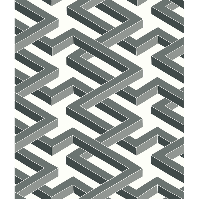 COLE & SON GEOMETRIC II LUXOR - BLACK AND WHITE 105/1002.CS.0