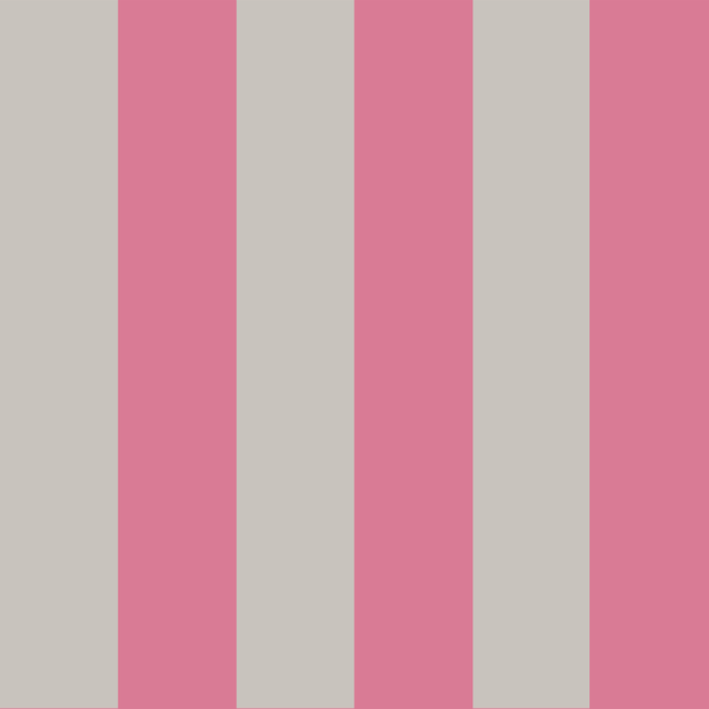 COLE & SON MARQUEE STRIPES GLASTONBURY STR - PINK+LINEN 110/6031.CS.0