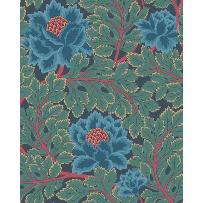 COLE & SON PEARWOOD AURORA - PETROL/TEAL/INK 116/1003.CS.0