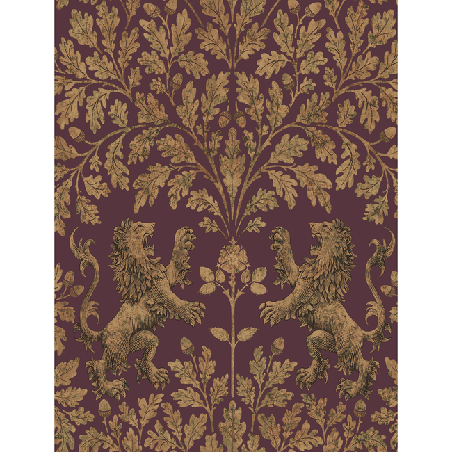 COLE & SON PEARWOOD BOSCOBEL OAK - GOLD/CLARET 116/10038.CS.0