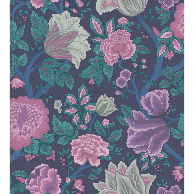 COLE & SON PEARWOOD MIDSUMMER BLOOM - MULB/TEAL 116/4015.CS.0