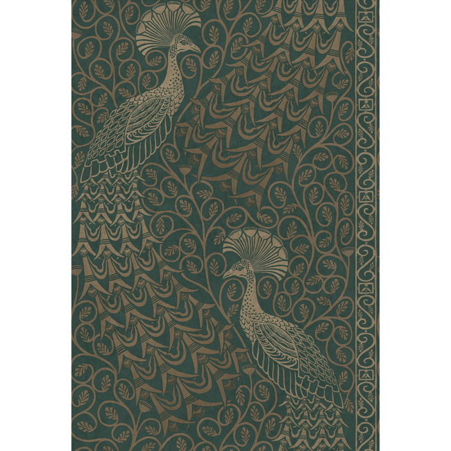 COLE & SON PEARWOOD PAVO PARADE - MGILVER/GREEN 116/8031.CS.0