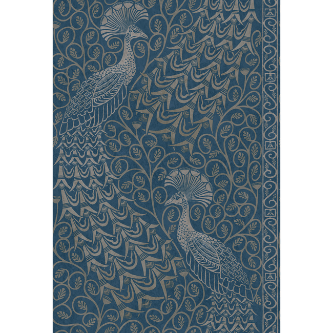 COLE & SON PEARWOOD PAVO PARADE - MSILVER/DENIM 116/8029.CS.0