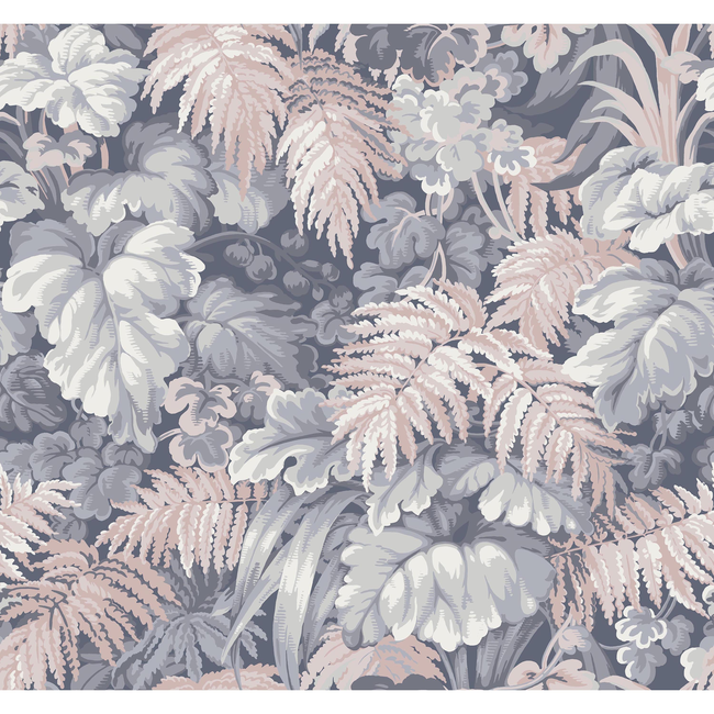 COLE & SON ROYAL FERNERY - SLATE BLUE & BLUSH PINK 113/3010.CS.0