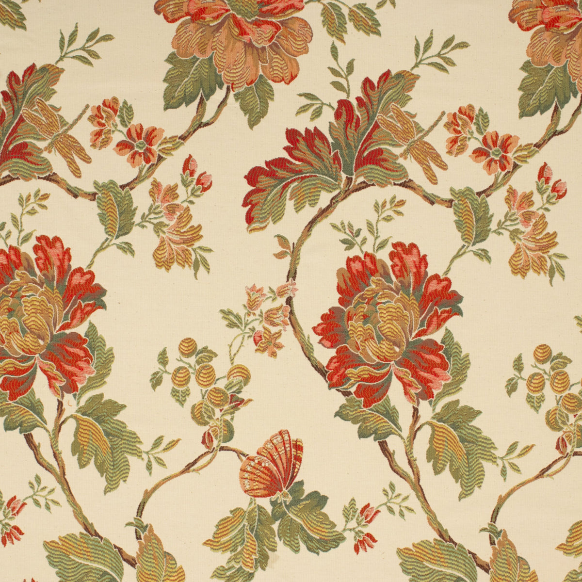Close-up of Greenhouse Fabrics fabric, perfect for upholstery and home projects.