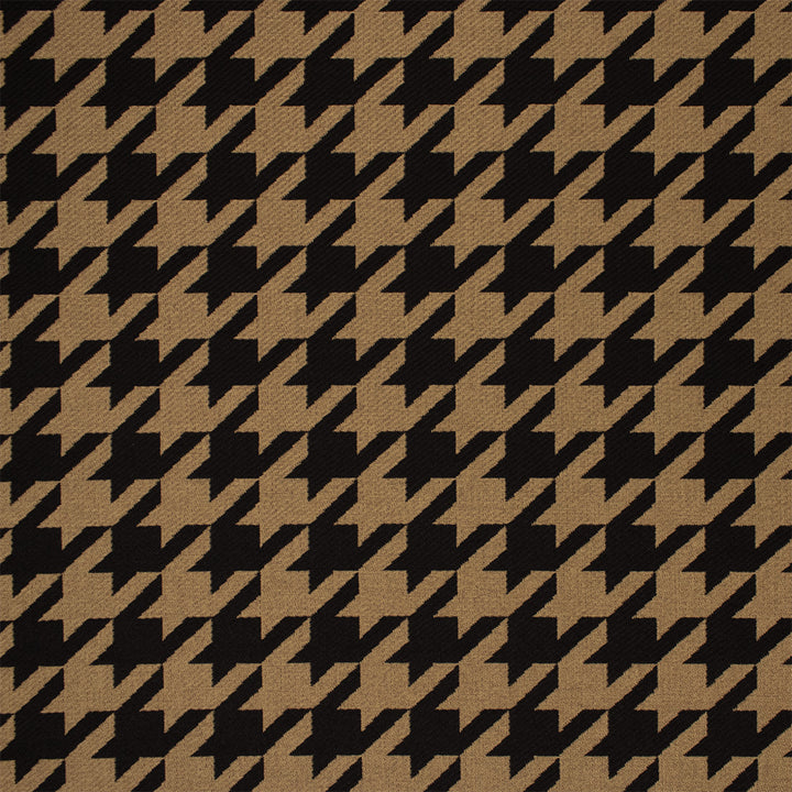 Greenhouse Fabrics F6151 Black/Tan brown upholstery fabric swatch