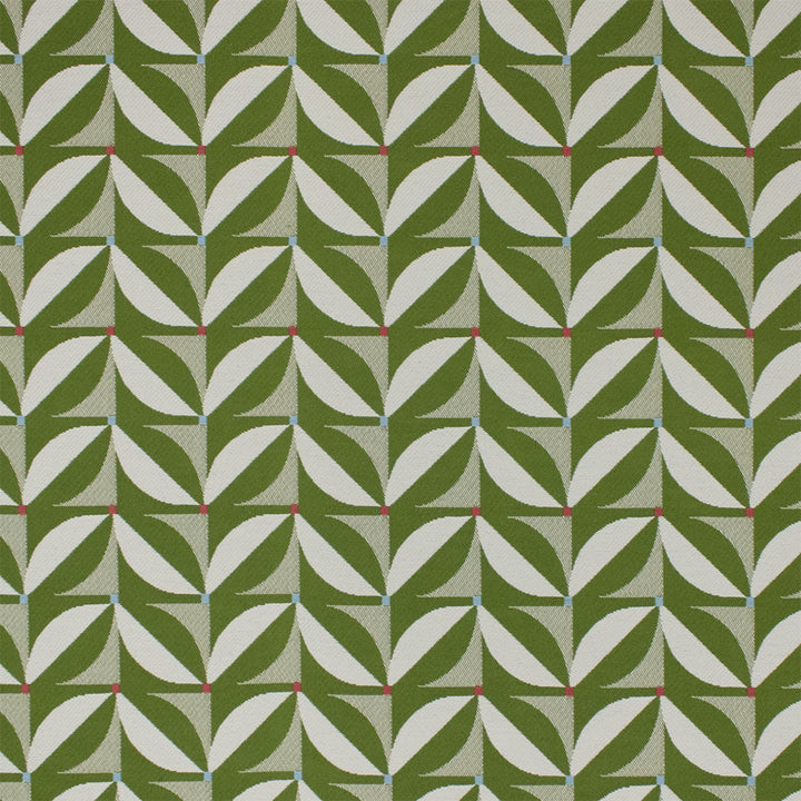 Greenhouse Fabrics F6239 Fern white outdoor fabric swatch
