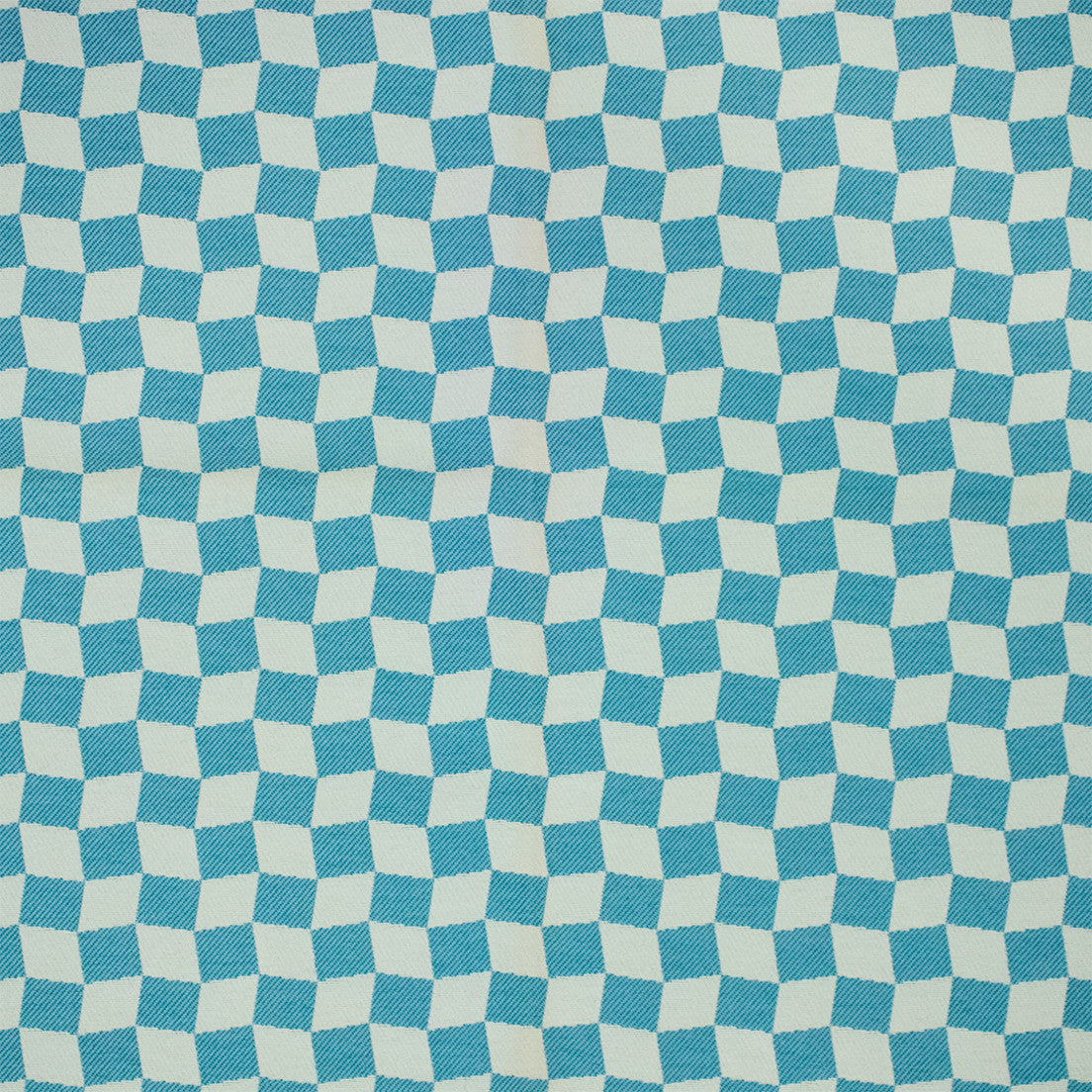 Greenhouse Fabrics F6244 Teal white outdoor fabric swatch