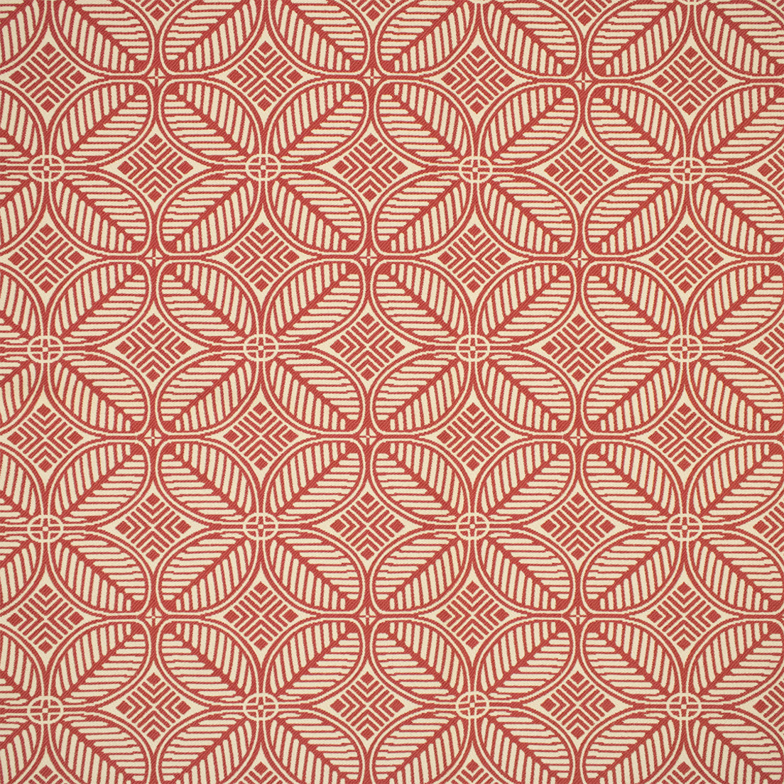 Greenhouse Fabrics F6272 Rhubarb white outdoor fabric swatch