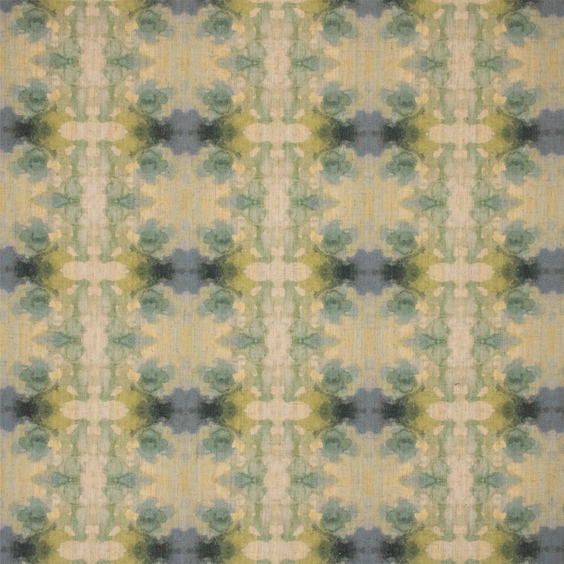 Greenhouse Fabrics F6283 Lagoon white upholstery fabric swatch