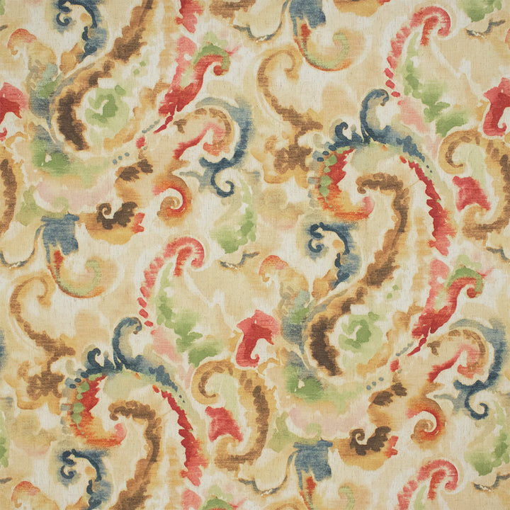 Greenhouse Fabrics F6298 Summer red upholstery fabric swatch