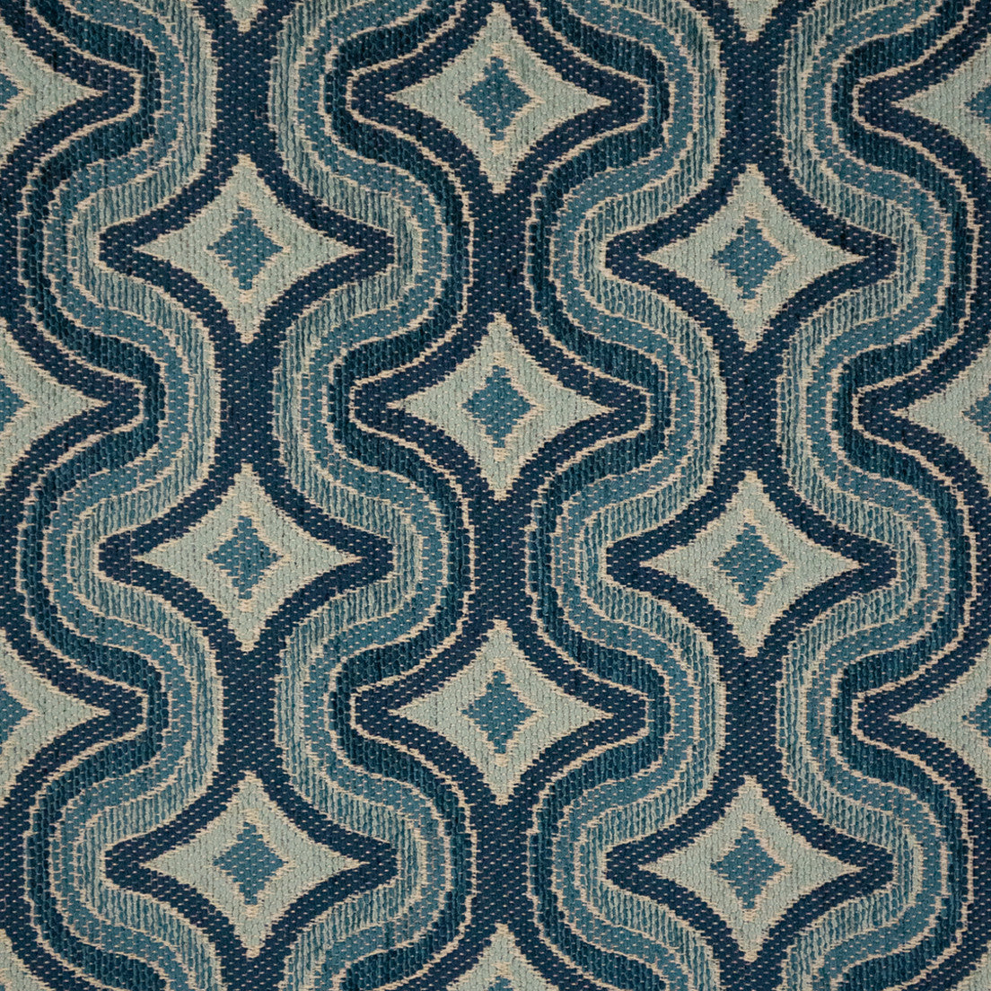 Greenhouse Fabrics F6329 Waterfall teal upholstery fabric swatch