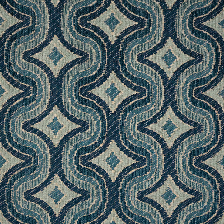 Greenhouse Fabrics F6329 Waterfall teal upholstery fabric swatch