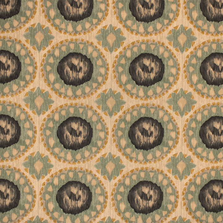 Greenhouse Fabrics F6344 Verdigris blue upholstery fabric swatch