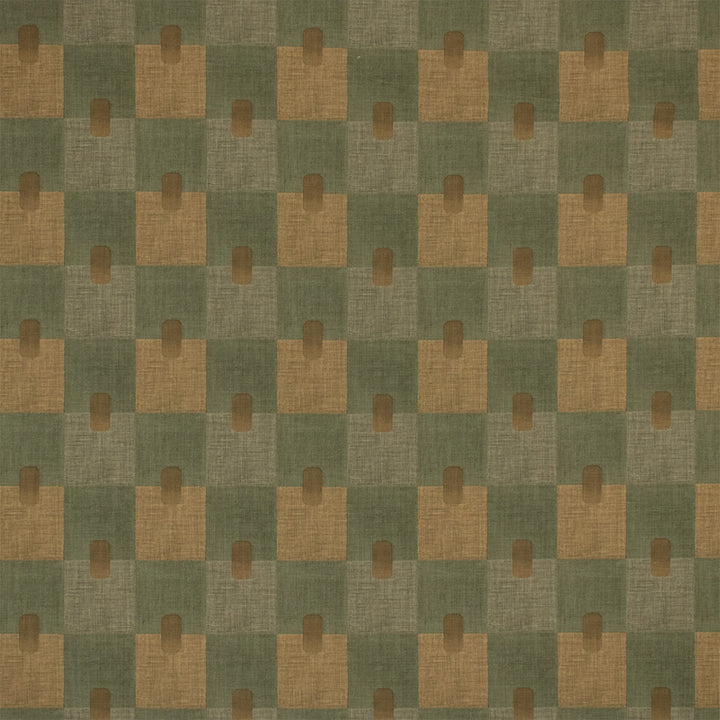Greenhouse Fabrics F6347 Olivine blue upholstery fabric swatch