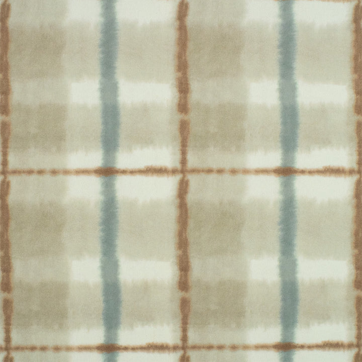 Greenhouse Fabrics F6484 Taupe white upholstery fabric swatch