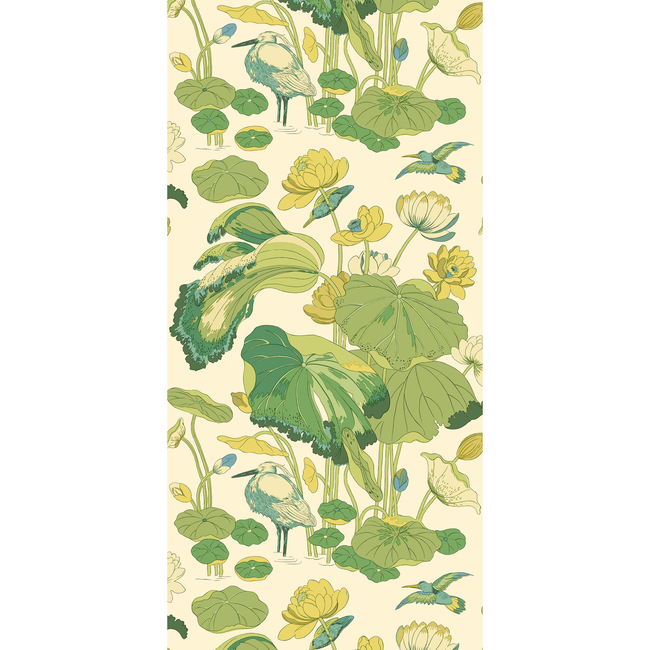G P & J BAKER ORIGINALS WALLPAPER NYMPHEUS - EMERALD BW45123.1.0
