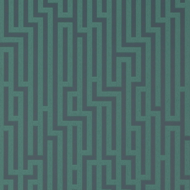 G P & J BAKER SIGNATURE FRETWORK - INDIGO/TEAL BW45007.9.0 - Limited Stock