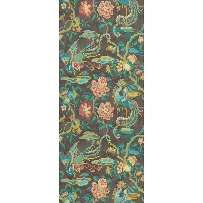 G P & J BAKER SIGNATURE II WALLPAPERS CHIFU - CHARCOAL/MULTI BW45087.5.0