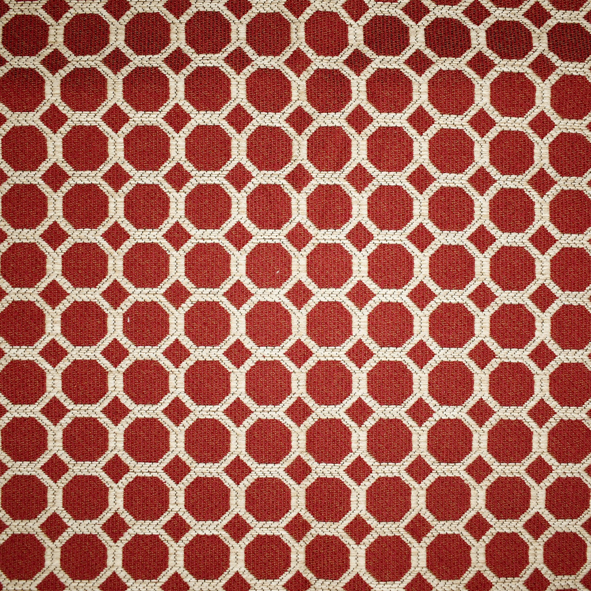 Red upholstery fabric