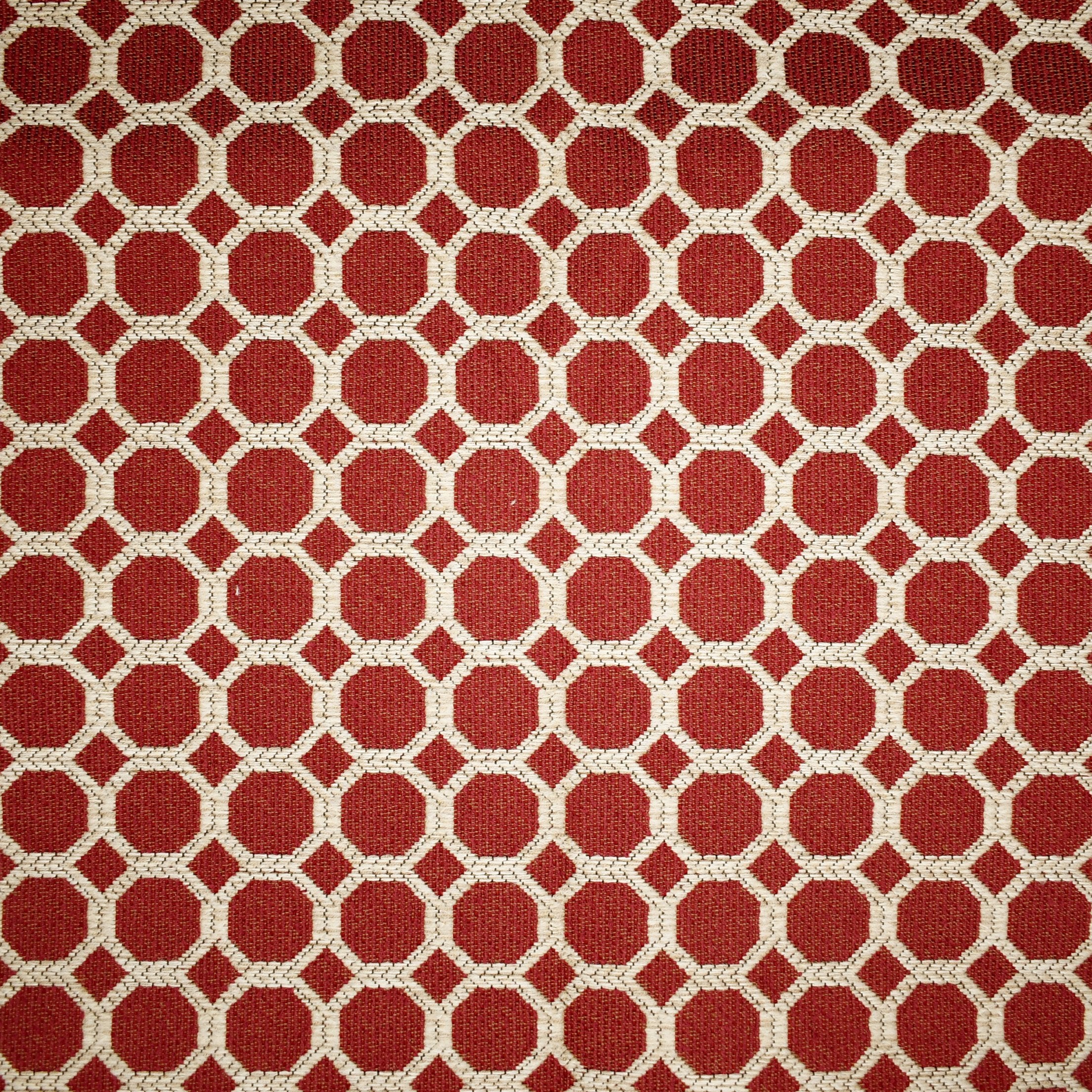 Red upholstery fabric