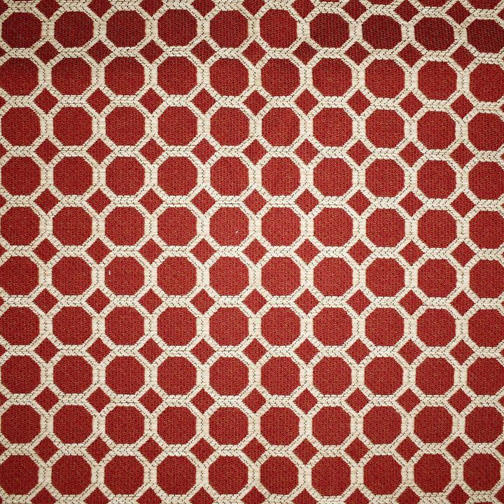 Red upholstery fabric