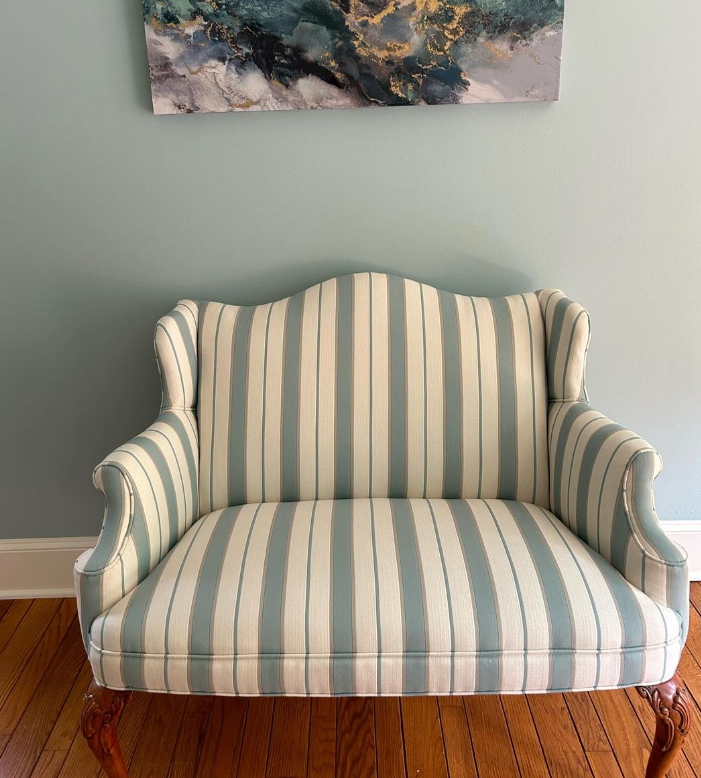 Gray upholstery fabric
